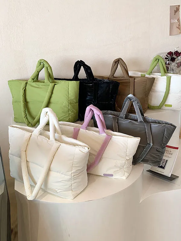 Split-Joint Padded Tote Bags Handbags Bags