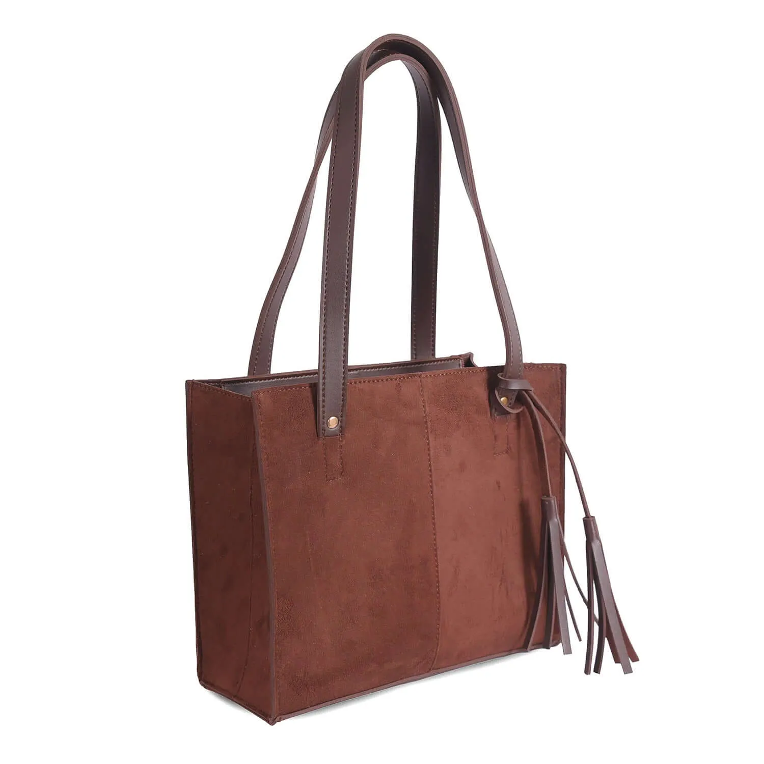 SUEDE CHOCO BAG