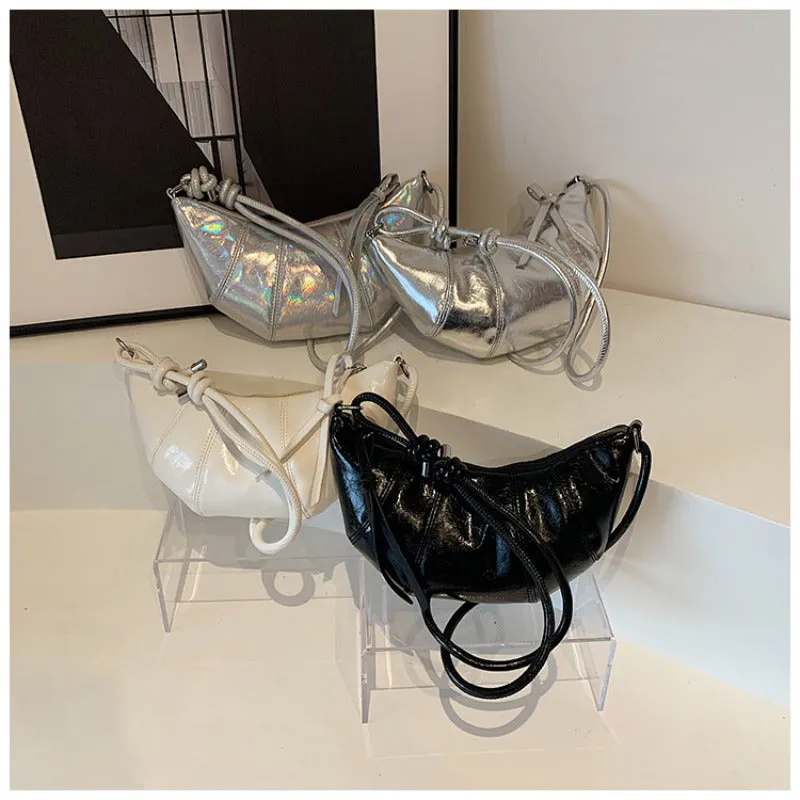 Wholesale Solid Color Versatile Crossbody Croissant Bag